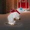 Northlight Lighted Skiing Polar Bear Outdoor Christmas Decoration - 40" - Warm White LED